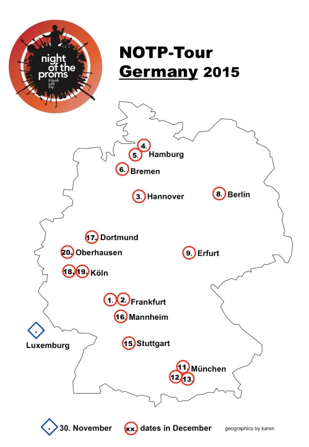 Map Tour Germany 2015